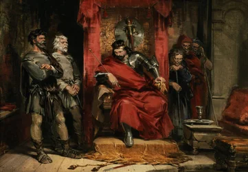 Macbeth instruyendo a los Asesinos empleados para matar a Banquo